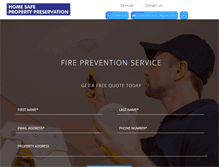 Tablet Screenshot of homesafeprop.com